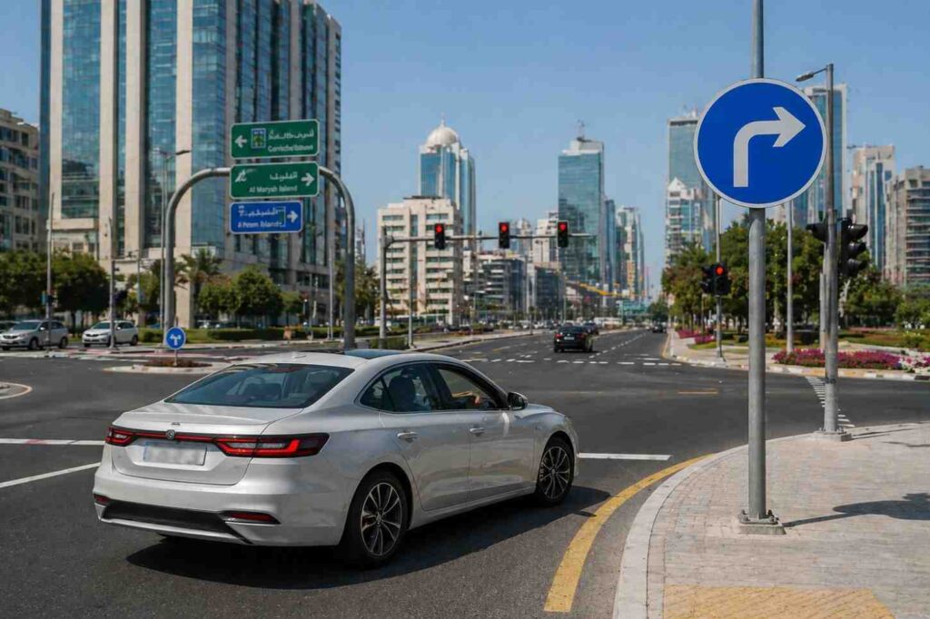 mandatory signs uae, guide signs, road safety signs