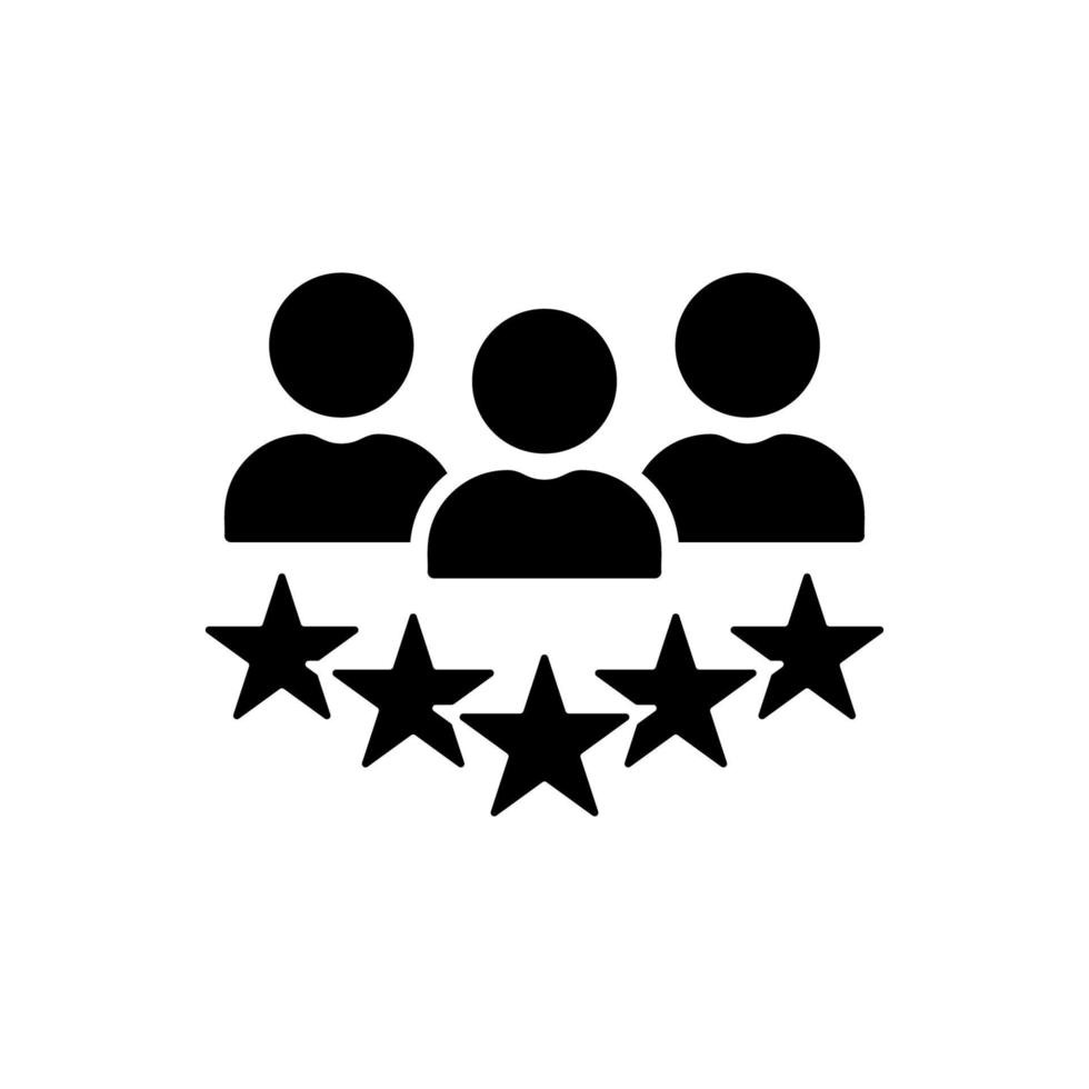 imgi_92_experience qualification team black icon satisfaction user customer service review silhouette pictogram good quality happy client high quality icon isolated il